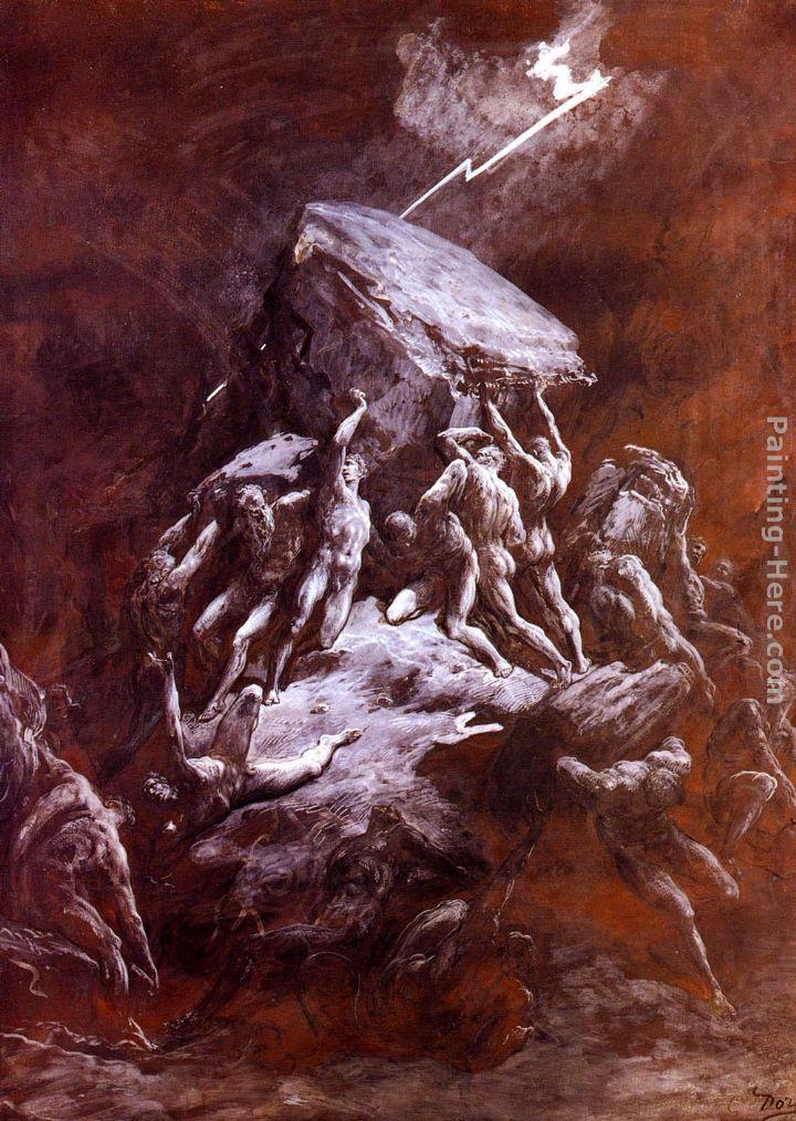 Gustave Dore La Chute Des Titans